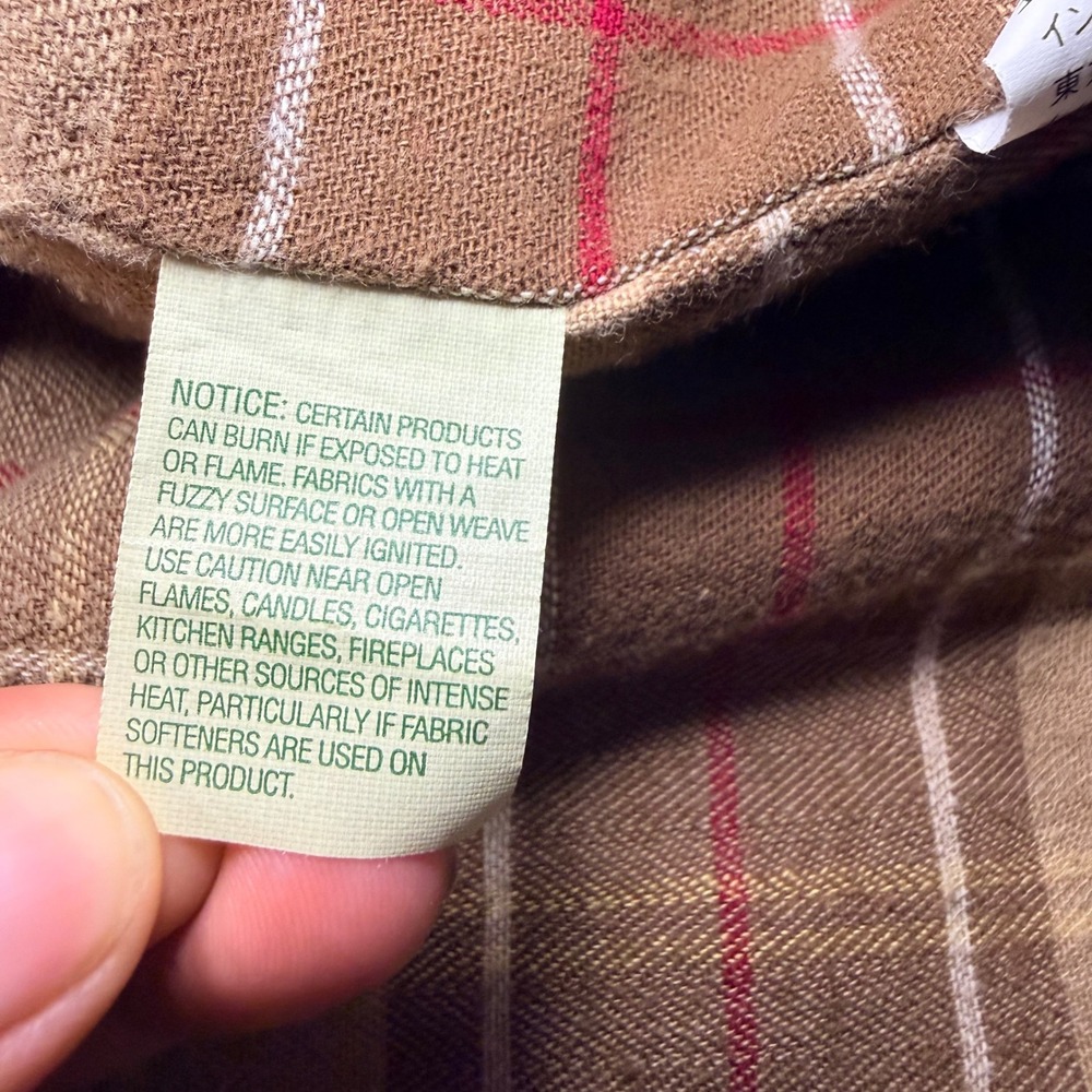 LL Bean Women's Adirondack Barn Coat Tan Canvas Flannel Lined 0 JXT7 Small Reg - Picture 9 of 9